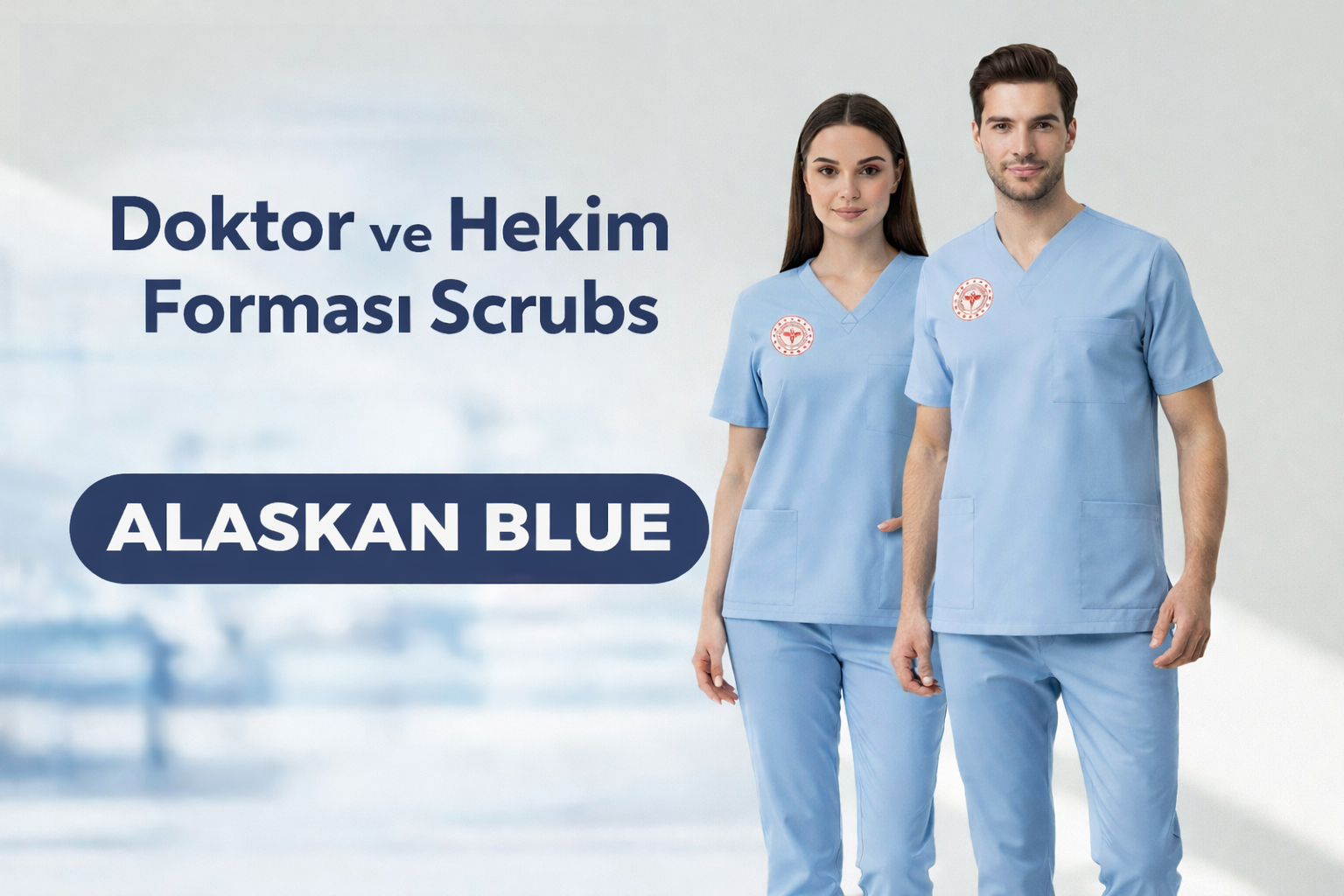 Doktor ve Hekim Forması Scrubs Likralı Takım