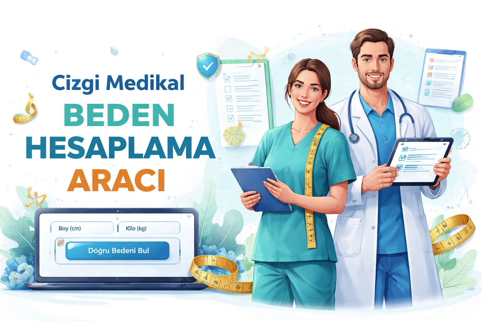 С калькулятором размеров Çizgi Medikal найти правильный размер стало очень легко