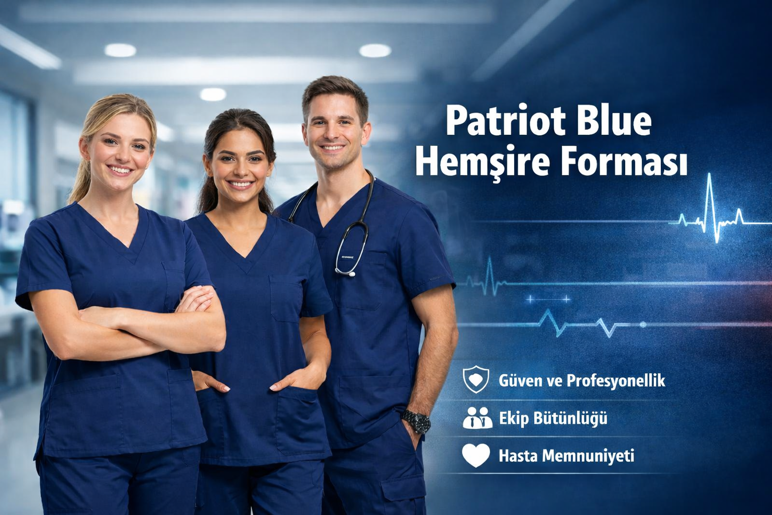 Hemşire Forması Scrubs Likralı Takım