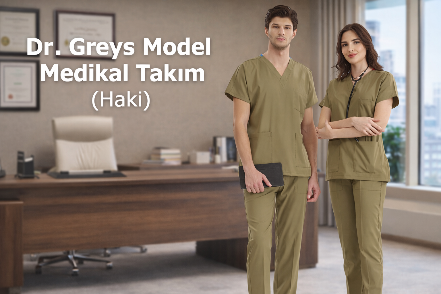 The Meaning of Khaki Color & Haki Dr. Greys Medical Scrubs Set