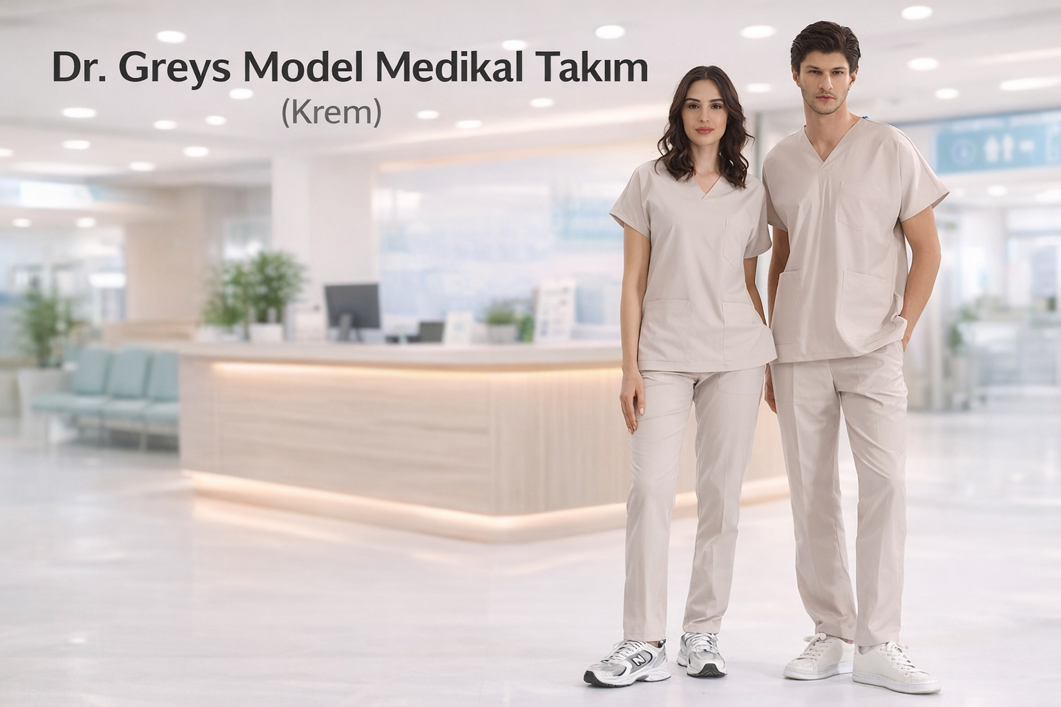 Nöbetin Sakin Gücü: Krem Dr. Greys Lüks Likralı Scrubs ile Konfor ve Zarafet