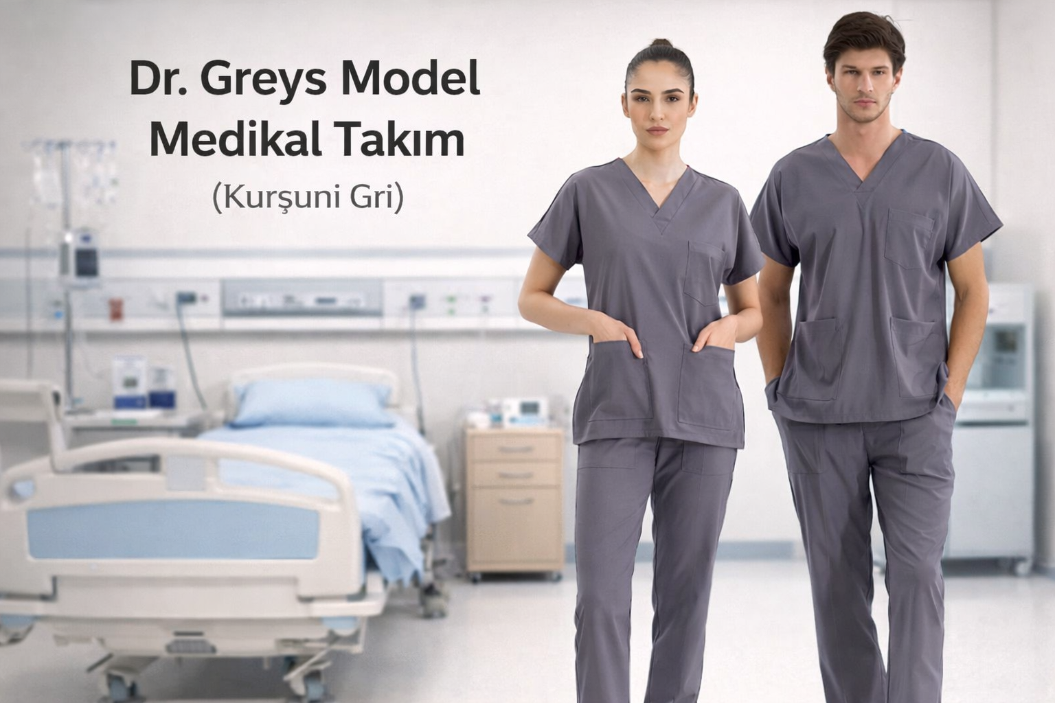 Kurşuni Gri Scrubs: Profesyonellik, Denge ve Güvenin Rengi