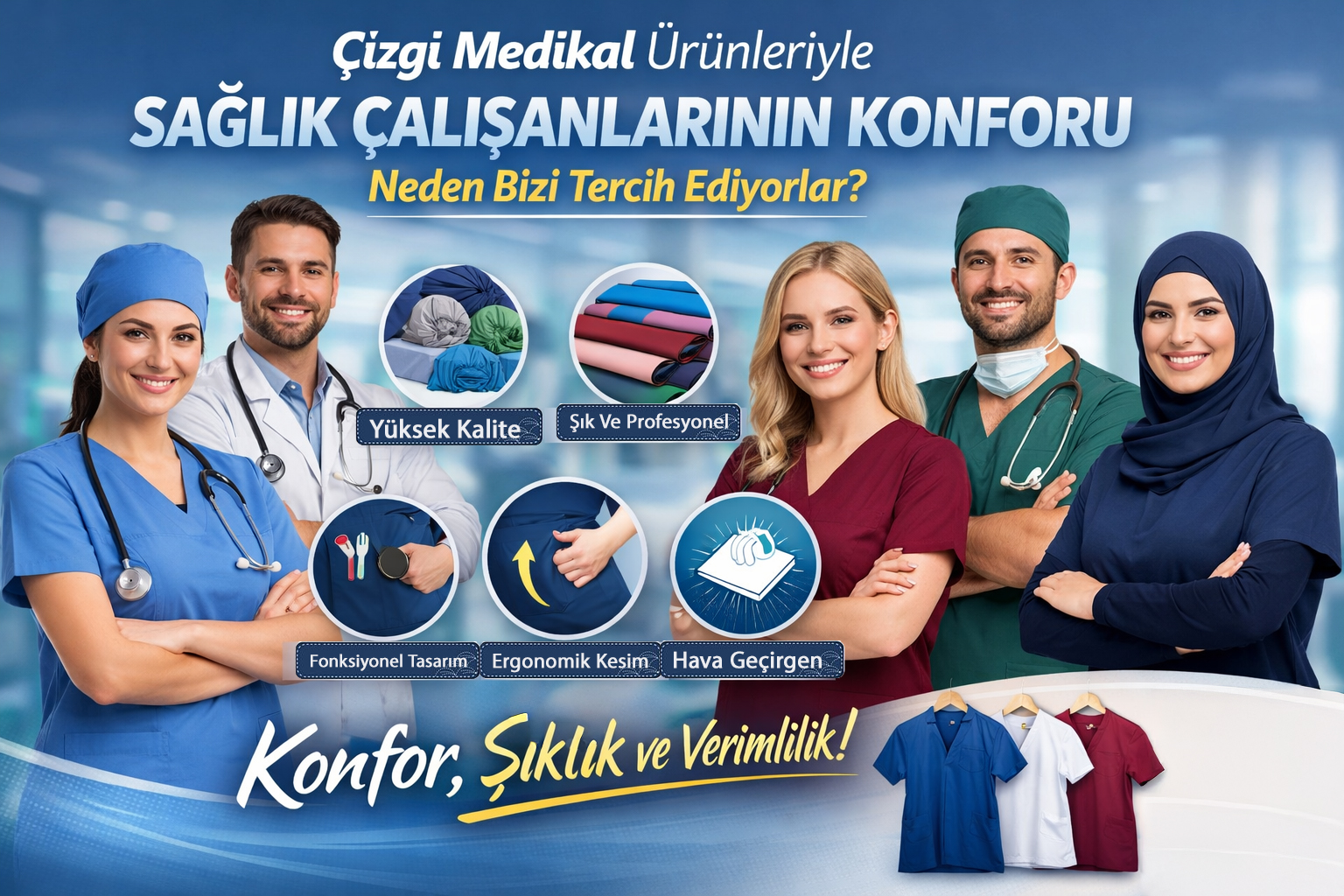Çizgi Medikal Ürünleriyle Sağlık Çalışanlarının Konforu