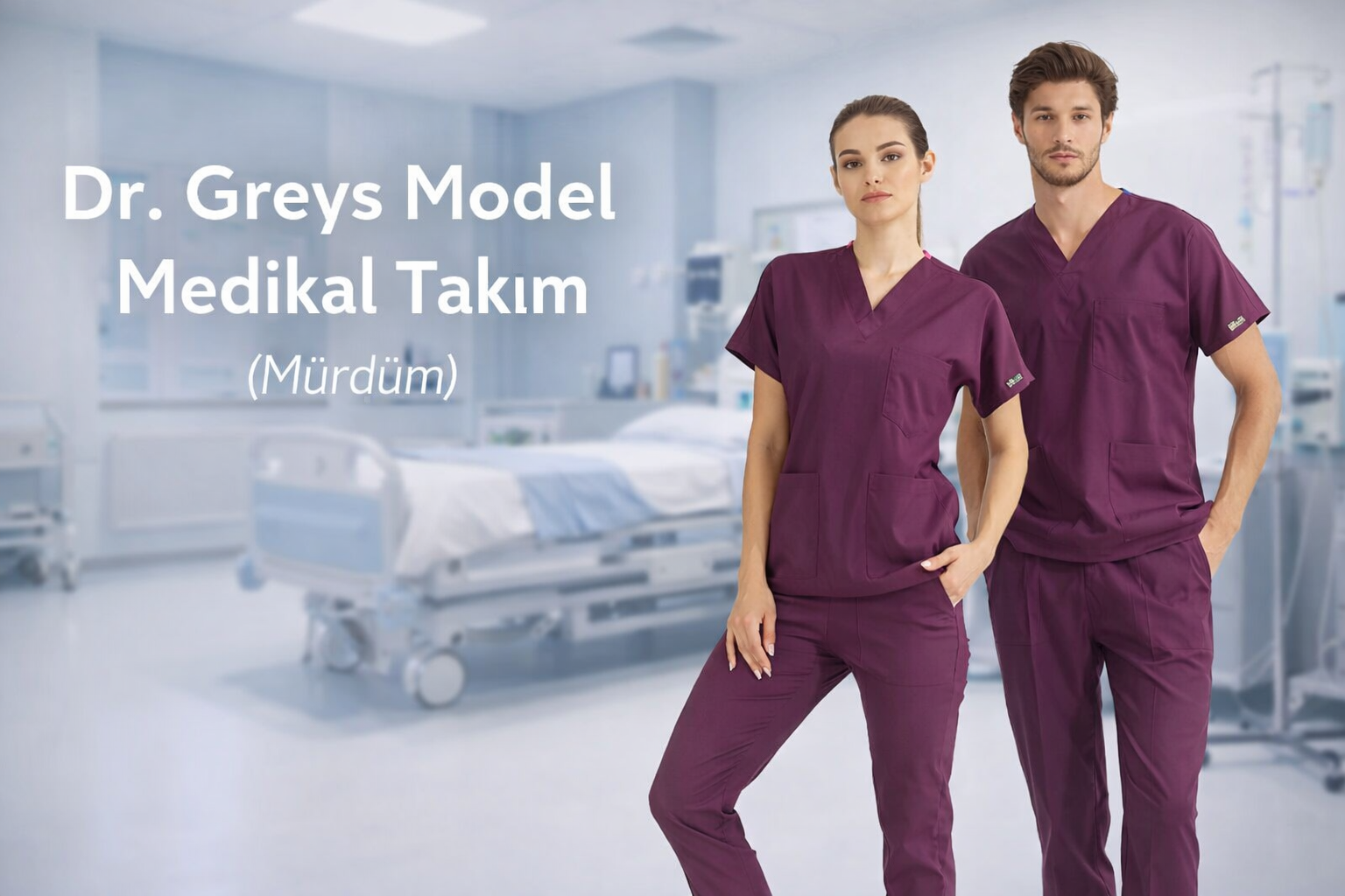 Mürdüm Dr. Greys Medikal Scrubs Takım Özellikleri