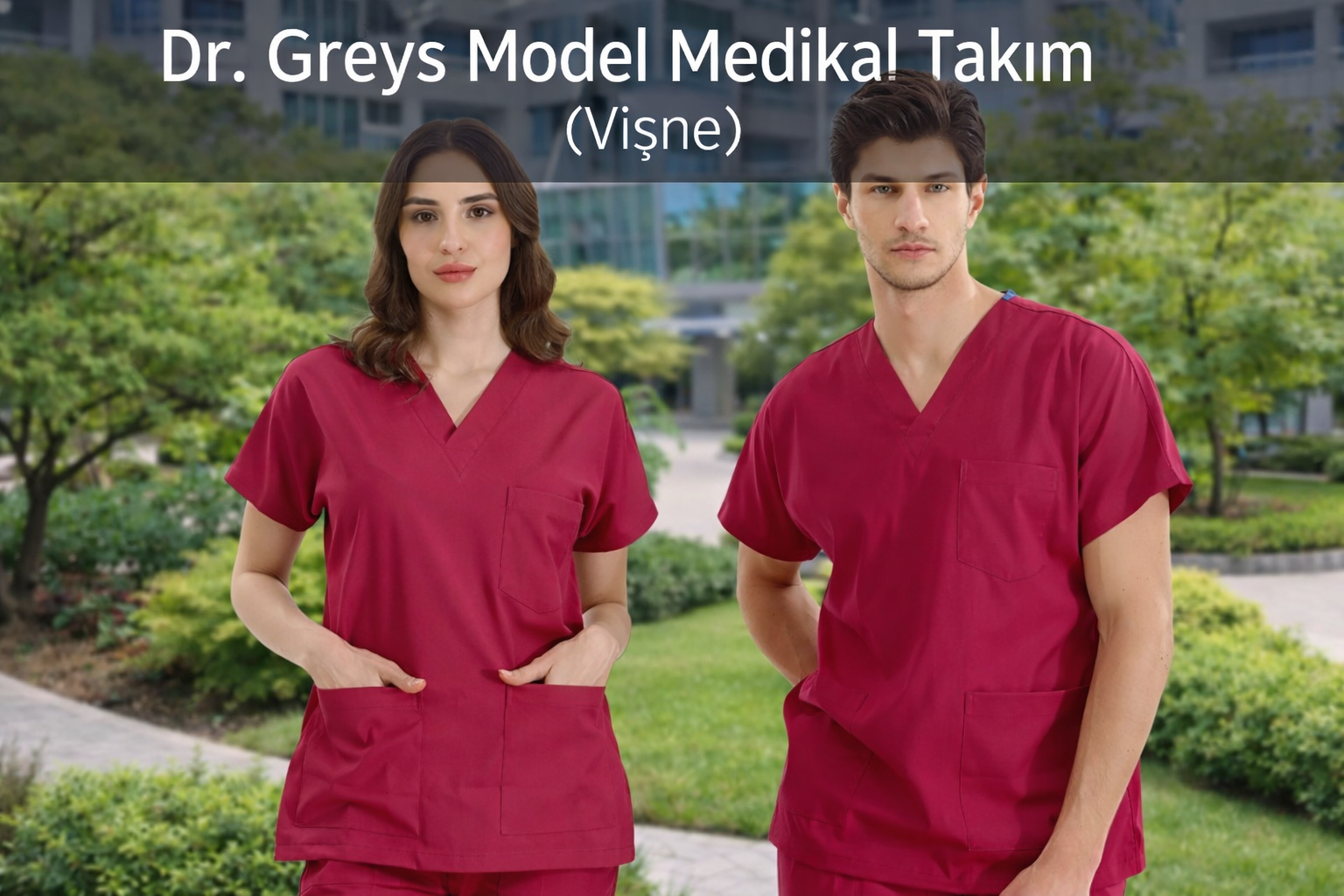 Vişne Rengi Dr. Greys Medikal Scrubs Takım: Gücün, Zarafetin ve Profesyonelliğin Rengi