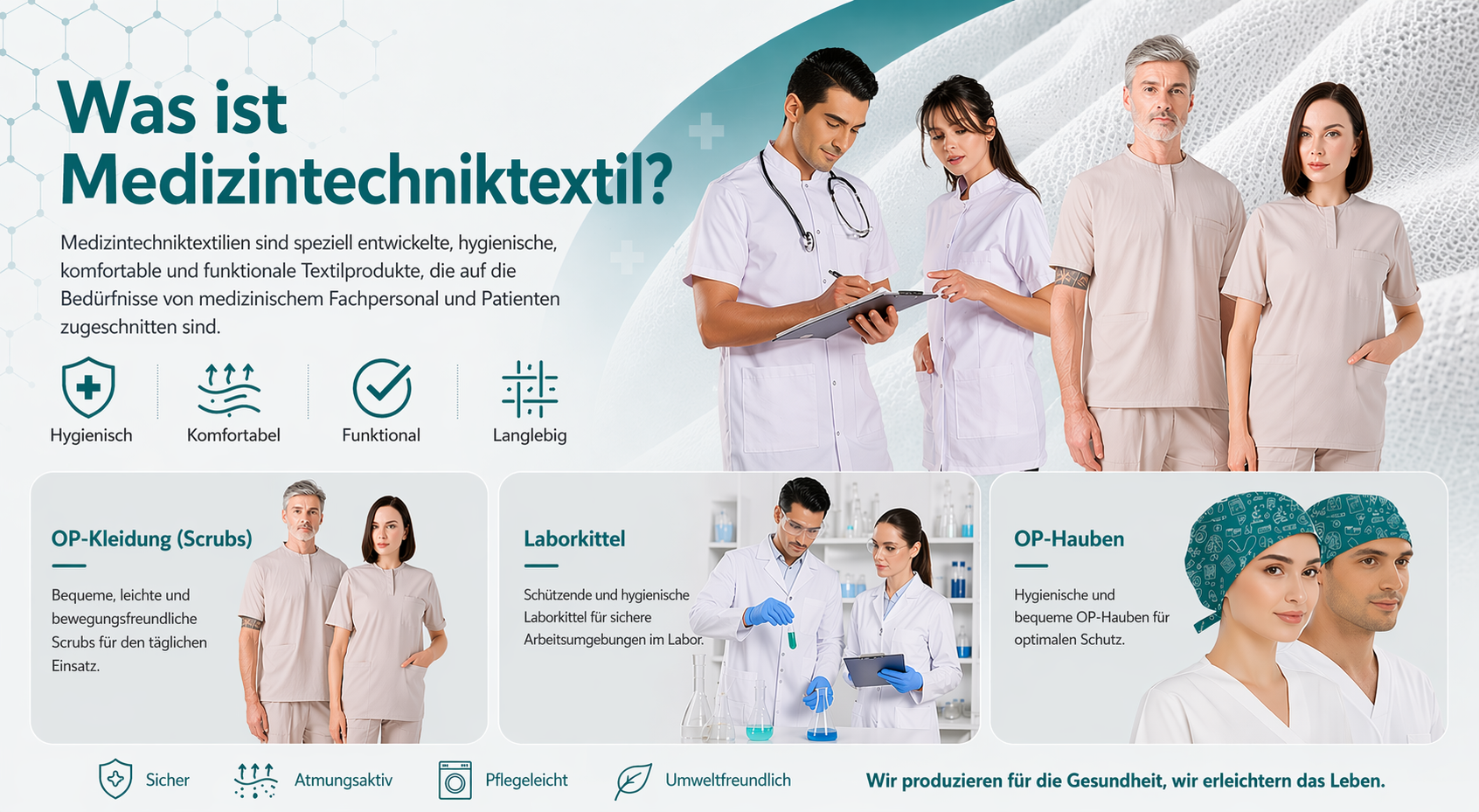 Was ist medizinische Textilie? Eigenschaften und Anwendungsbereiche