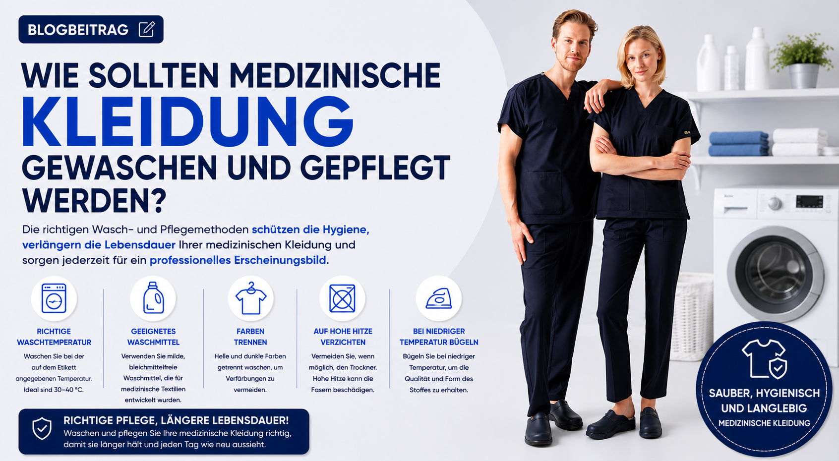 Wie Sollte Medizinische Kleidung Gewaschen und Gepflegt Werden?
