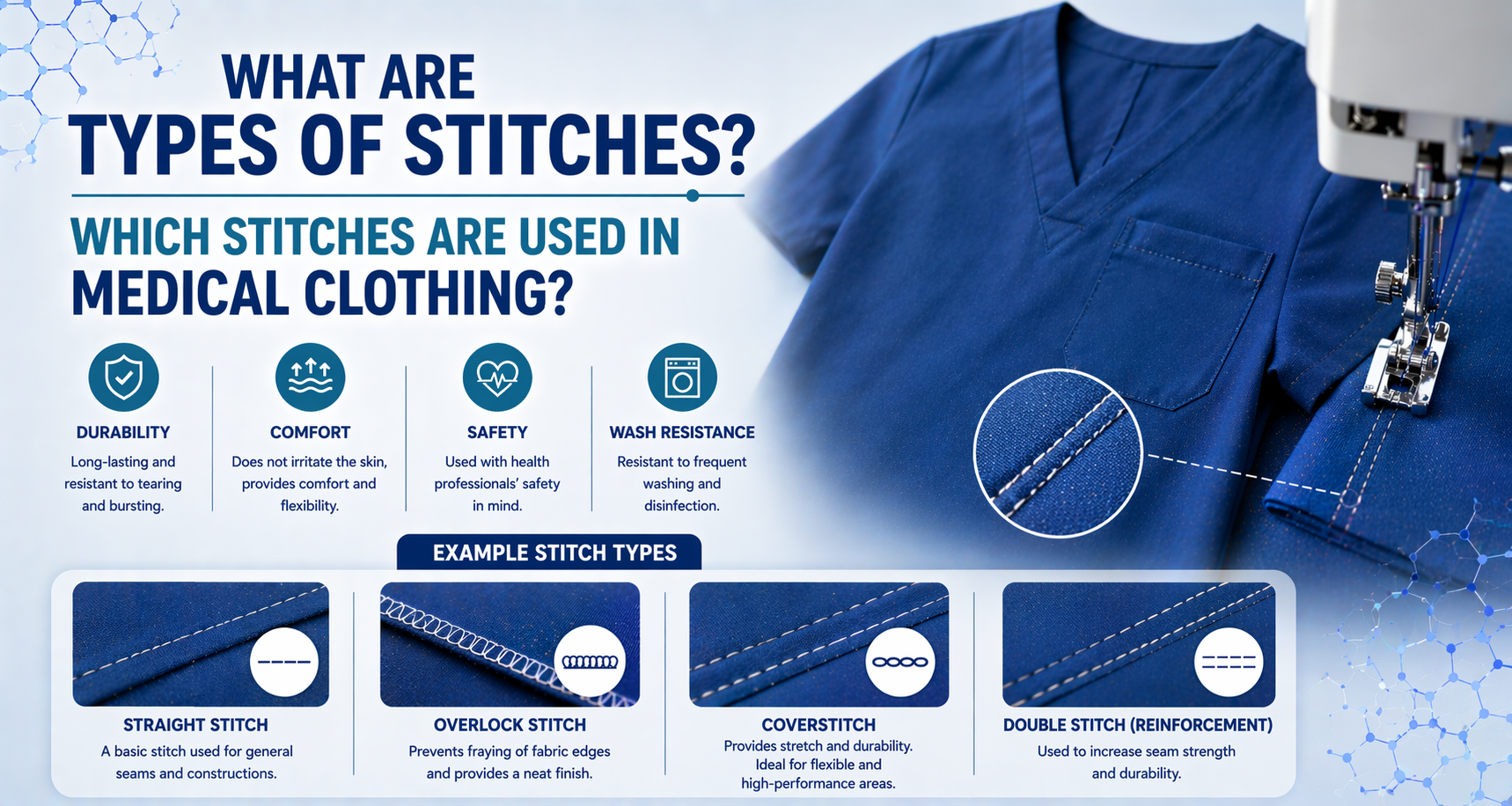 What Are Stitch Types? Which Stitches Are Used in Medical Clothing?