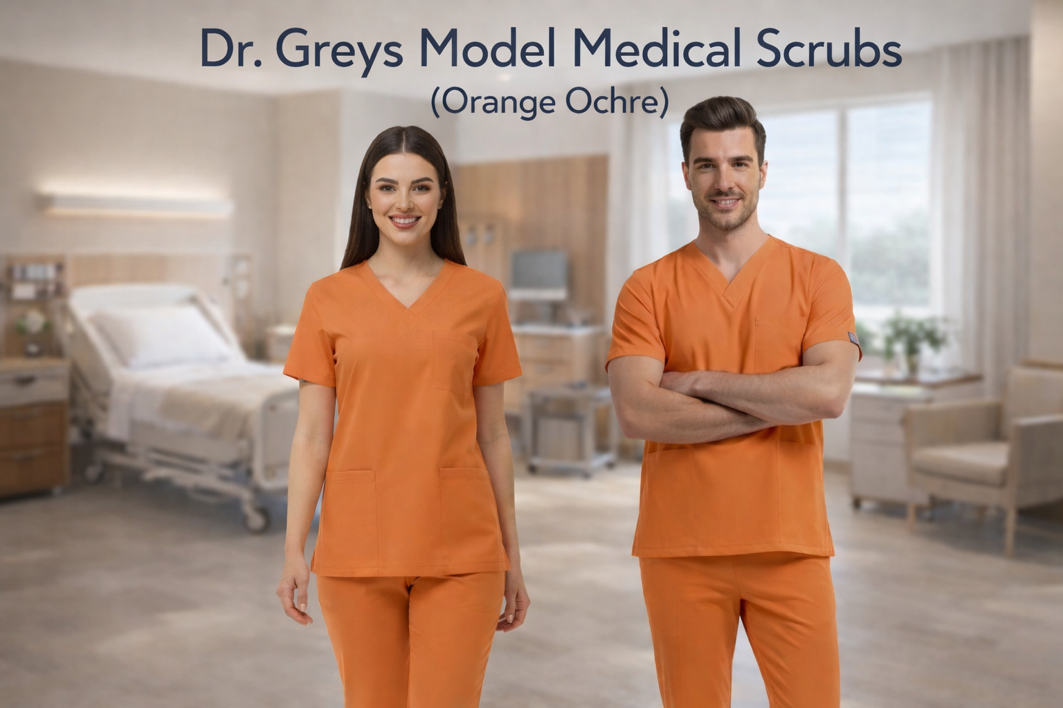 Meaning of the Orange Ochre Color and Warm Natural Style in Medical Wear