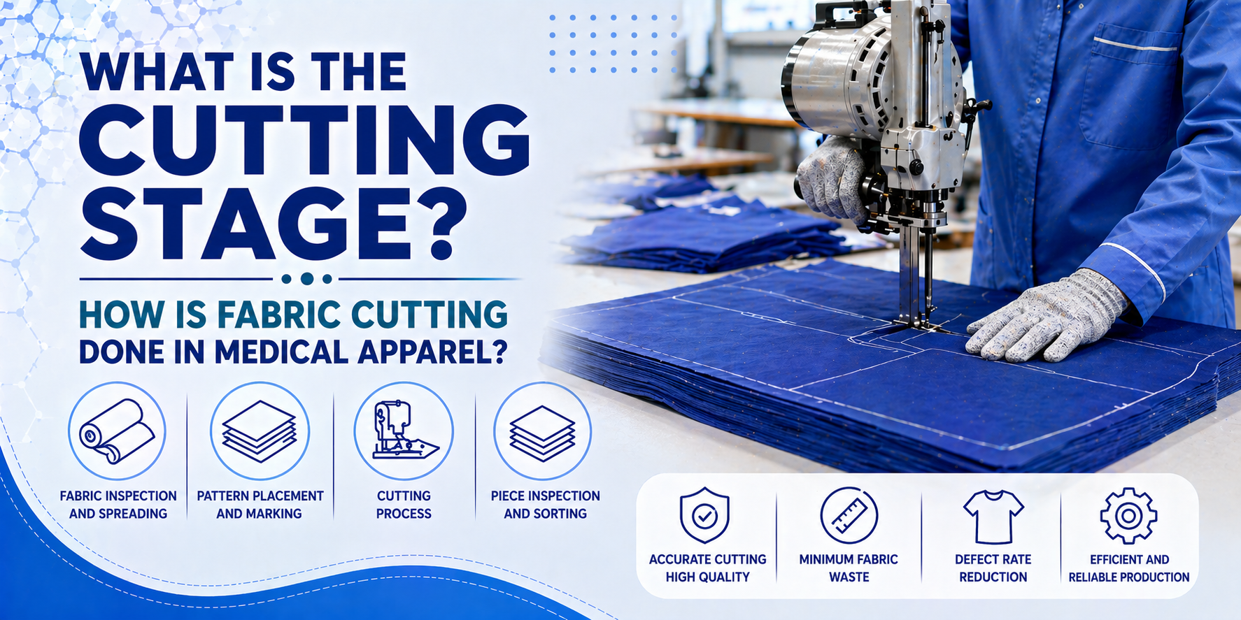 What Is the Cutting Stage? How Is Fabric Cutting Done in Medical Clothing?