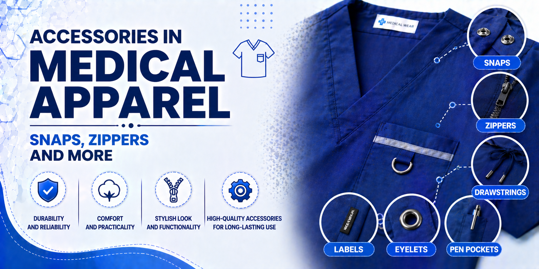 What Accessories Are Used in Medical Clothing? Snaps, Zippers and More