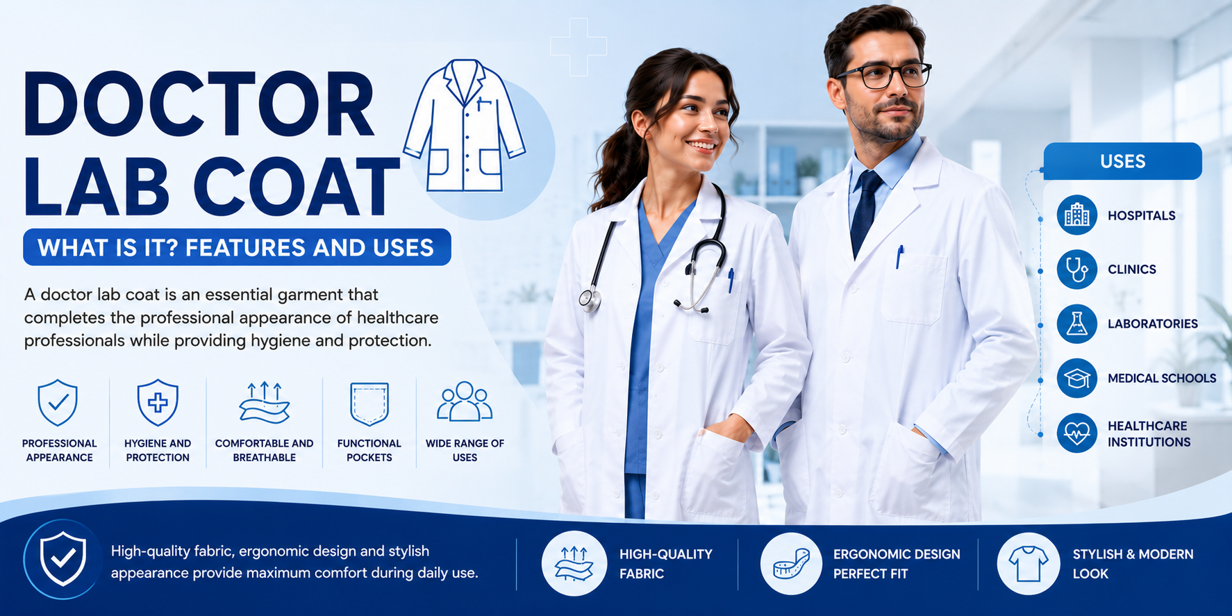 What Is a Doctor’s Coat? Features and Areas of Use