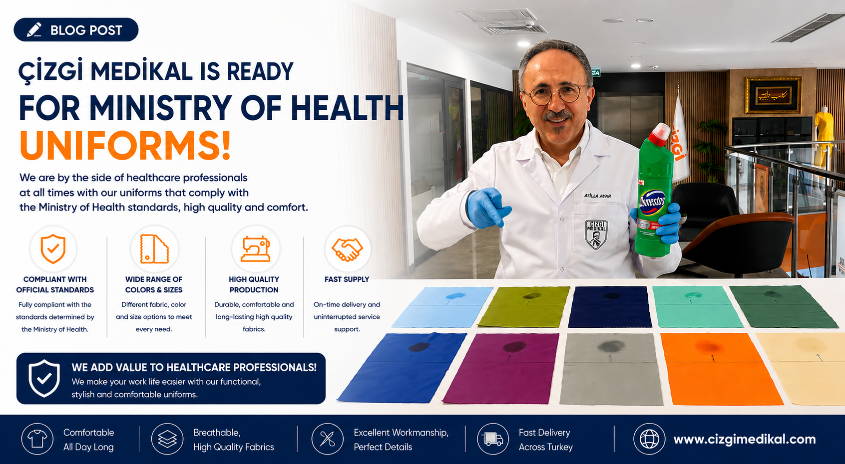 Çizgi Medical Is Ready for Ministry of Health Uniforms