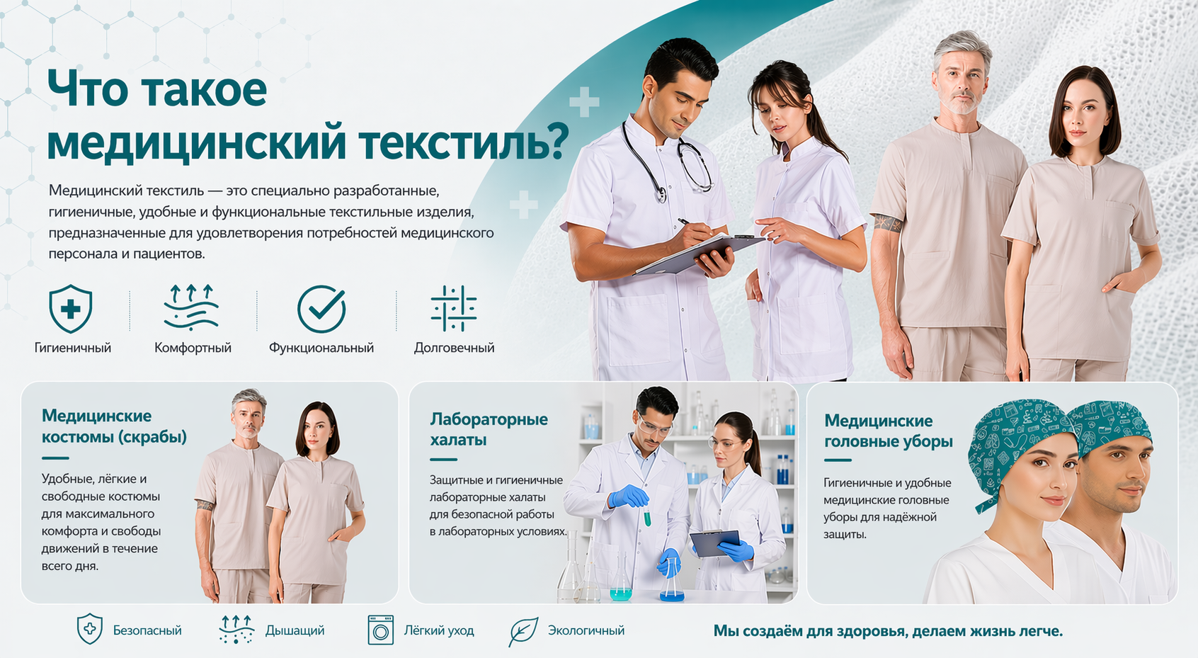 Что такое медицинский текстиль? Характеристики и области применения