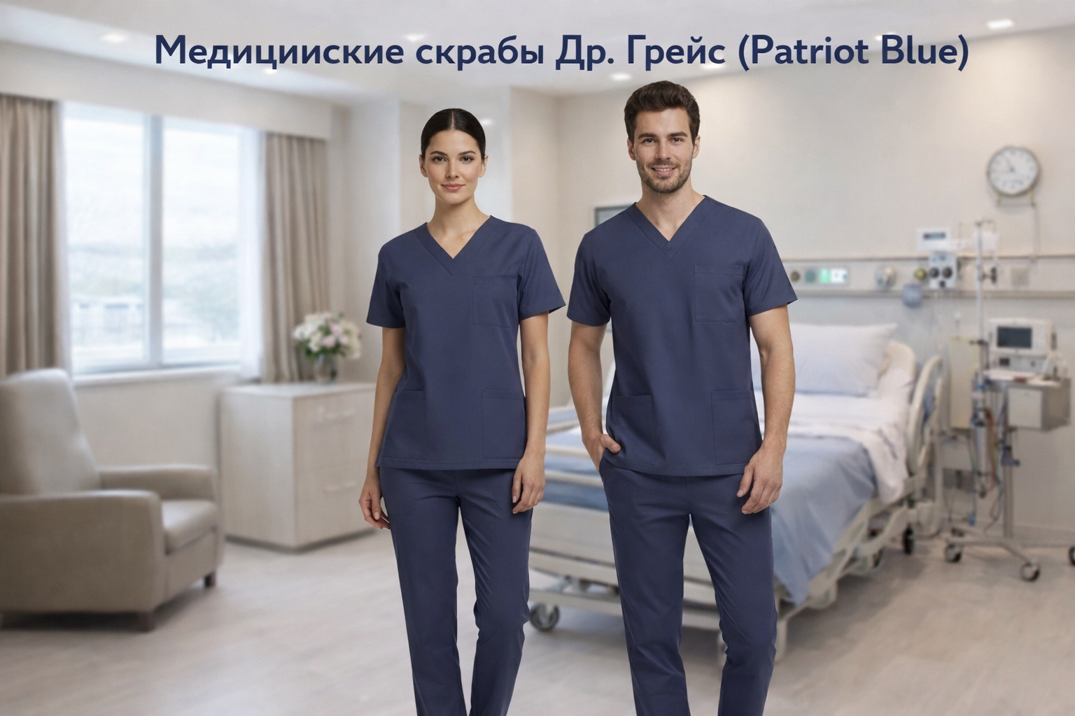 Скрабы Patriot Blue: цвет доверия, авторитета и профессионализма