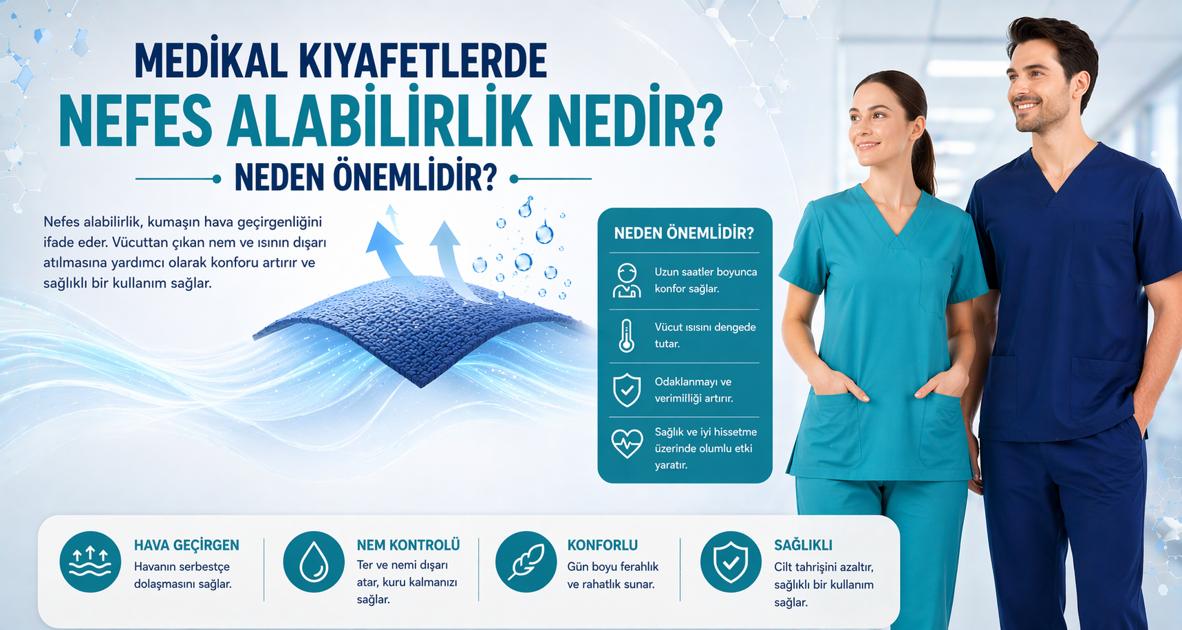 Medikal Kıyafetlerde Nefes Alabilirlik Nedir? Neden Önemlidir?