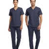 Patriot Blue Dr. Greys Doktor Hemşire Medikal Scrubs Takım Lüks Likralı Kumaş