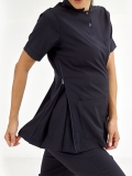 Navy Blue Maternity Doctor Nurse Medical Scrubs Set Luxury Lycra Fabric