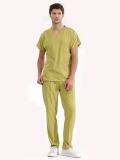 Pistaziengrün Dr. Greys Medizinischer Scrubs Set für Ärzte und Pflege Luxus Lycra-Stoff