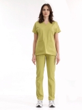 Pistachio Green Dr. Greys Doctor Nurse Medical Scrubs Set Luxury Lycra Fabric