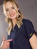 Navy Blue Dr. Greys Doctor Nurse Medical Scrubs Set Poly‑cotton blend fabric