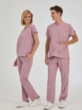 Altrosa Dr. Greys Medizinischer Scrubs Set für Ärzte und Pflege Polyester-Baumwoll-Mischgewebe