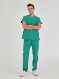OP-Grün Dr. Greys Medizinischer Scrubs Set für Ärzte und Pflege Polyester-Baumwoll-Mischgewebe