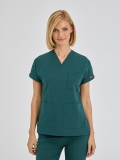 Petrol Green Dr. Greys Doctor Nurse Medical Scrubs Set Poly‑cotton blend fabric