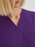 Spezielles Lila Dr. Greys Medizinischer Scrubs Set für Ärzte und Pflege Polyester-Baumwoll-Mischgewebe