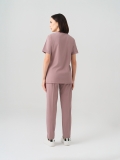 Dusty Rose Zero Doctor Nurse Medical Scrubs Set Best Lycra Fabric