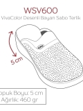 Çiçekli Kadın Doktor Hemşire Medikal VivaColor Sabo Terlik