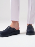 Navy Blue Women's Doctor Nurse Medical Plus Prestige Patterned Clogs