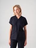 Navy Blue Dr. Greys Doctor Nurse Medical Scrubs Set Best Lycra Fabric