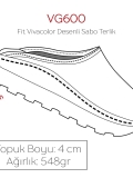 Çiçekli Kadın Doktor Hemşire Medikal Fit Vivacolor Sabo Terlik