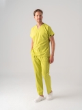 Neon Yeşil Dr. Greys Doktor Hemşire Medikal Scrubs Takım Best Likralı Kumaş