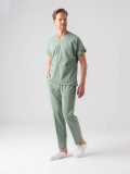 Мятный Dr. Greys Медицинский Костюм (Хирургический) для Врачей и Медсестер Лучшая лайкровая ткань