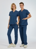 Petrolblau Dr. Greys Medizinischer Scrubs Set für Ärzte und Pflege Polyester-Baumwoll-Mischgewebe