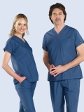 Petrolblau Dr. Greys Medizinischer Scrubs Set für Ärzte und Pflege Polyester-Baumwoll-Mischgewebe