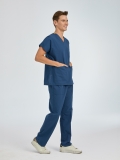 Petrolblau Dr. Greys Medizinischer Scrubs Set für Ärzte und Pflege Polyester-Baumwoll-Mischgewebe