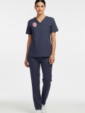 Hemşire Forması Scrubs Likralı Takım Sağlık Bakanlığı Uyumlu-Patriot Blue