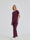 Damson Dr. Greys Doctor Nurse Medical Scrubs Set Poly‑cotton blend fabric