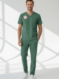 Operating Room Scrubs – Stretch Set | Turkey Ministry of Health – 2025 Standard – Frosty Spruce