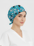 Carnival Patterned Cap (Cotton Lycra Fabric)
