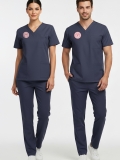 Hemşire Forması Scrubs Likralı Takım Sağlık Bakanlığı Uyumlu-Patriot Blue