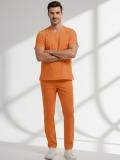 Orange Ochre Dr. Greys Медицинский костюм Scrubs – Люксовая стрейч-ткань