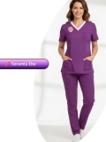 Sorumlu Ebe Forması Alt Üst Scrubs Takım (Sağlık Bakanlığı 2025 Standartlarıyla Uyumlu)-Byzantium