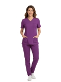 Byzantium Dr. Greys Medizinischer Scrubs-Anzug aus Luxus-Stretchstoff