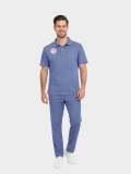 Cleaning Staff Scrubs – Stretch Set | Turkey Ministry of Health – 2025 Standard – Dazzling Blue