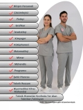 Technical Services Scrubs – Stretch Set | Turkey Ministry of Health – 2025 Standard – Neutral Gray