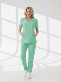 Family Health Services Scrubs – Stretch Set | Turkey Ministry of Health – 2025 Standard – Bermuda